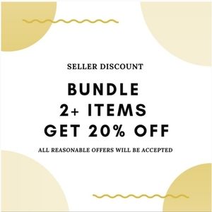 Bundle 2+ items automatically get 20% off